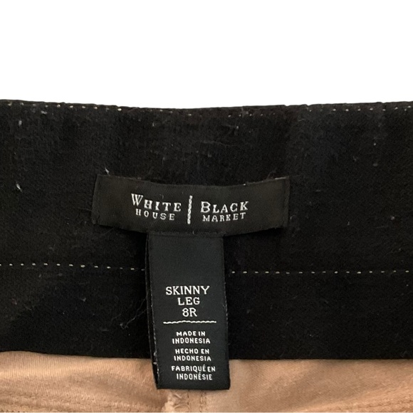 WHITE HOUSE BLACK MARKET Women’s Pants Skinny Leg Size 8R - Picture 3 of 9